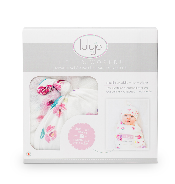 POSIES HELLO WORLD HAT & SWADDLE SET - Kingfisher Road - Online Boutique