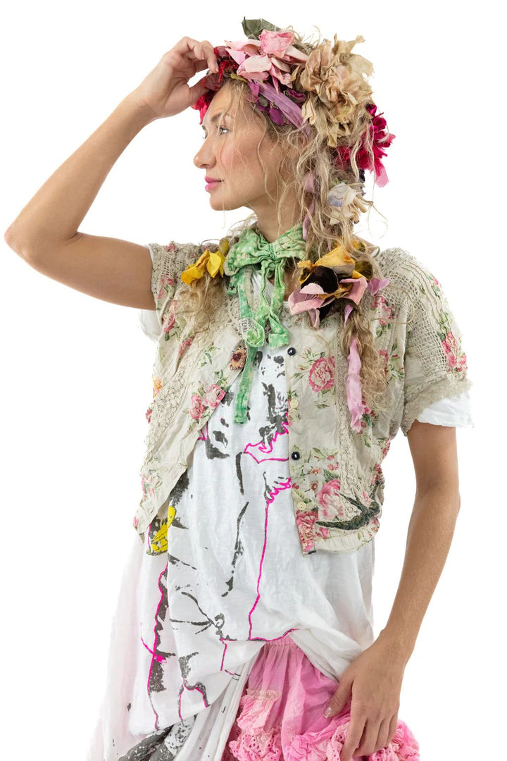 FLORAL DEJAH CROPPED BLOUSE - Kingfisher Road - Online Boutique