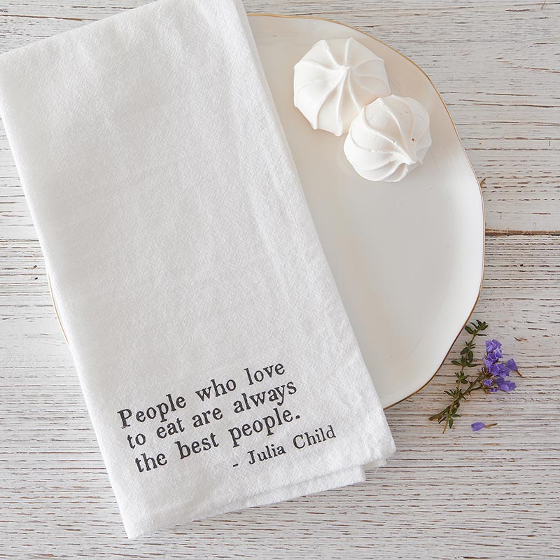 PEOPLE WHO LOVE TO EAT DINNER NAPKIN SET OF 4 - Kingfisher Road - Online Boutique