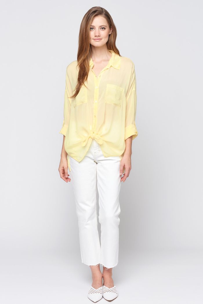 CLASSIC CARGO POCKET TOP - YELLOW - Kingfisher Road - Online Boutique