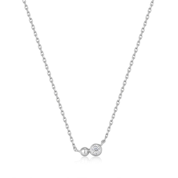 ORB SPARKLE PENDANT NECKLACE-SILVER - Kingfisher Road - Online Boutique