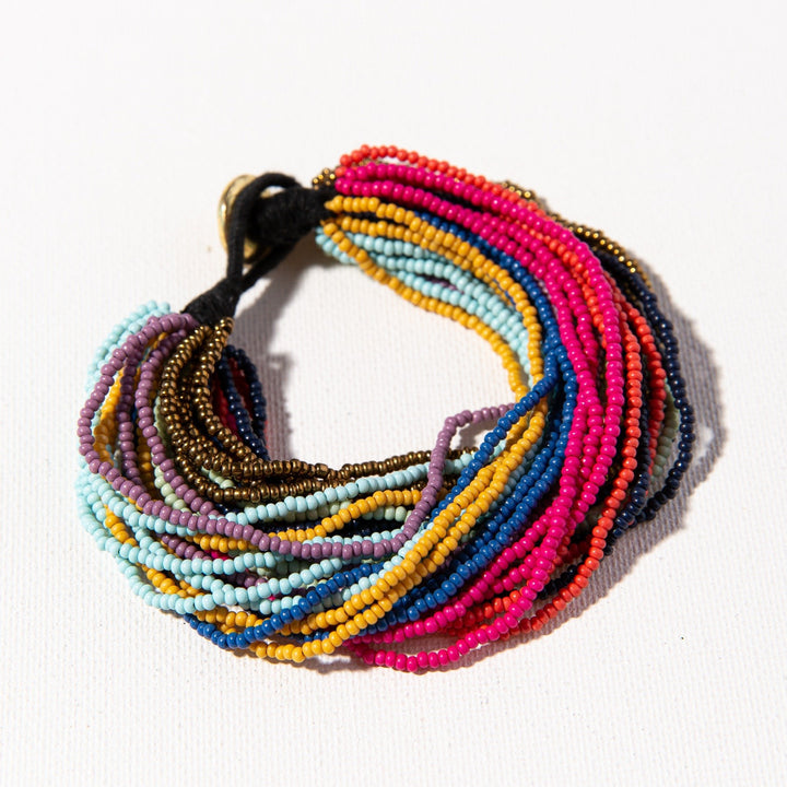 MULTI-LAYER SEED BEAD BRACELET - Kingfisher Road - Online Boutique