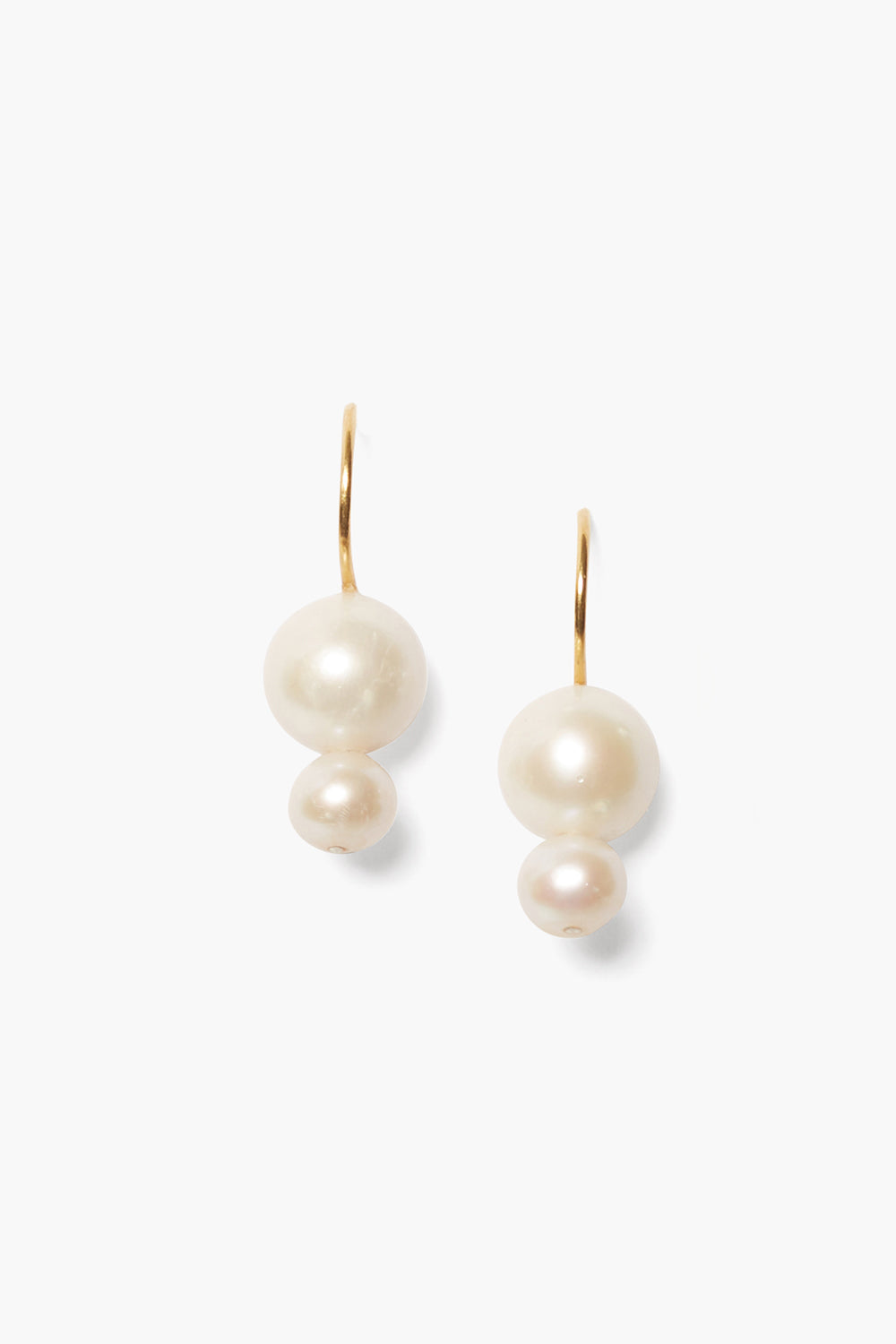 WHITE FRESHWATER PEARL EARRINGS-WHITE PEARL - Kingfisher Road - Online Boutique