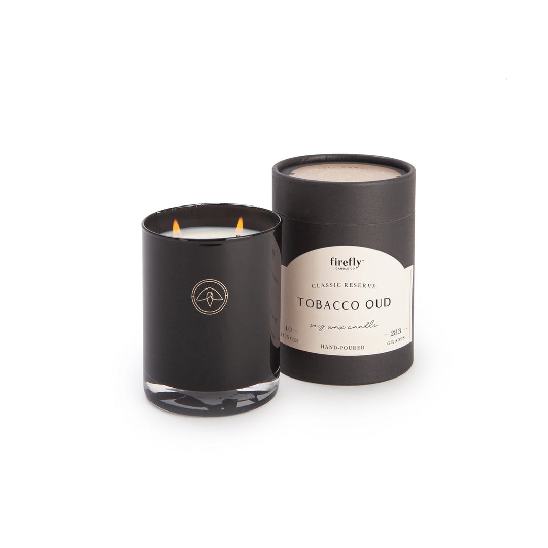 10oz TOBACCO OUD CLASSIC RESERVE CANDLE - Kingfisher Road - Online Boutique