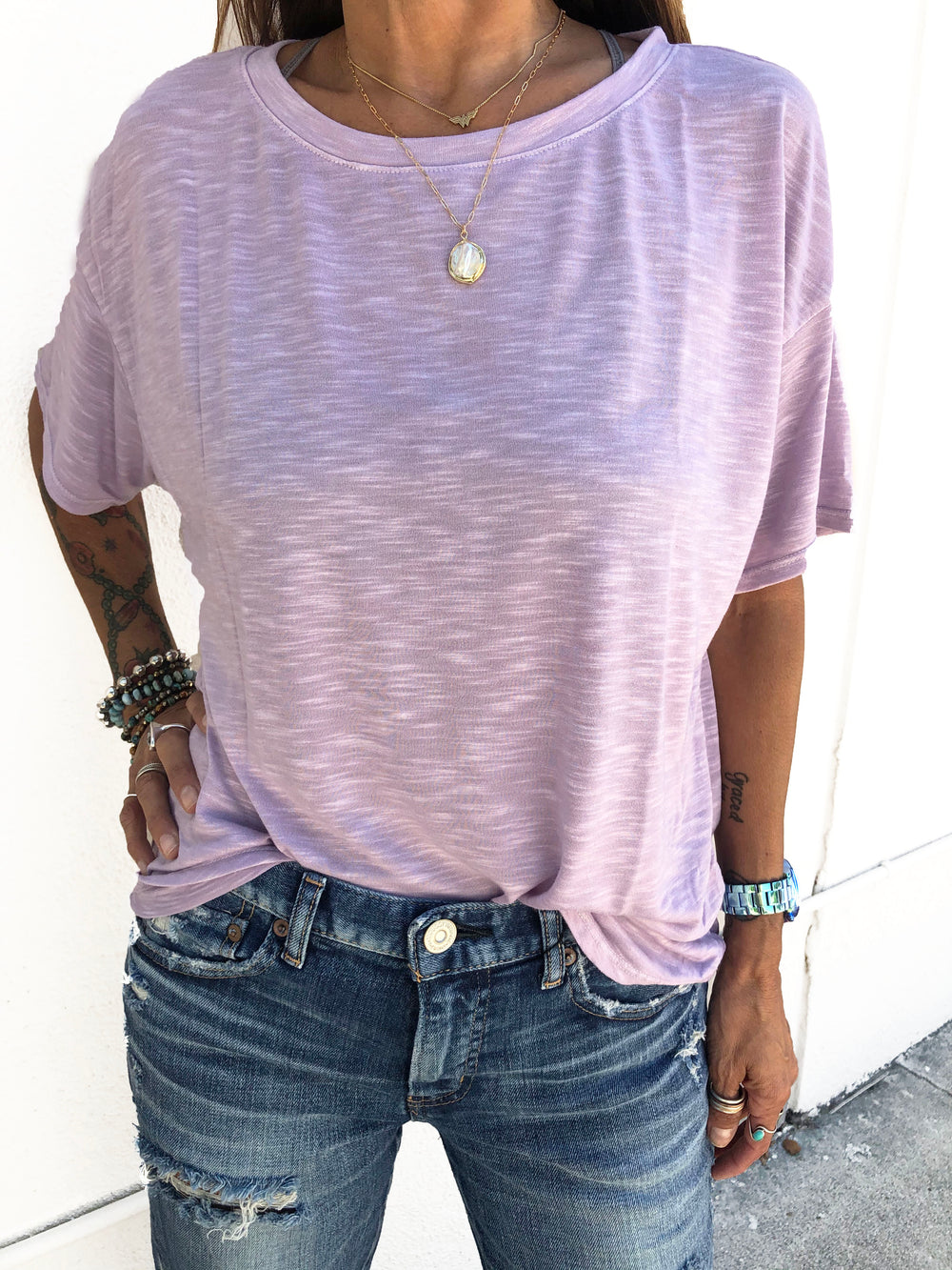 Grayson Top - Pale Lilac - Kingfisher Road - Online Boutique