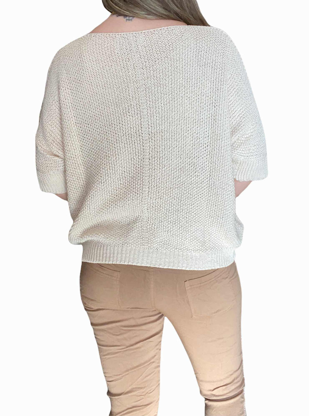 CROCHET KNIT SWEATER - Kingfisher Road - Online Boutique