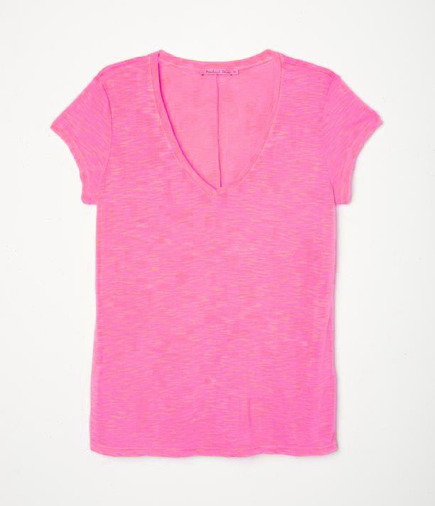 Brooklyn V-Neck Tee in Pearl Glam - Kingfisher Road - Online Boutique