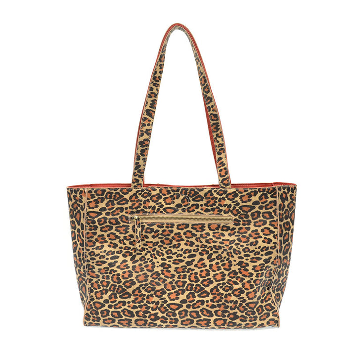 LEOPARD-RED REVERSIBLE TOTE - Kingfisher Road - Online Boutique