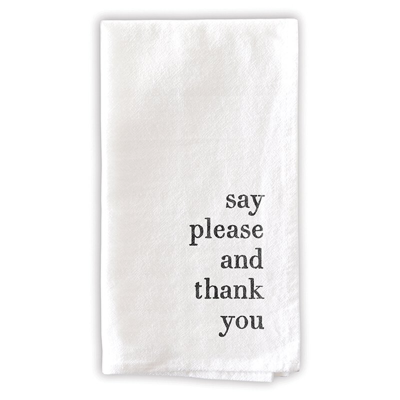 MIND YOUR MANNERS DINNER NAPKIN SET OF 6 - Kingfisher Road - Online Boutique