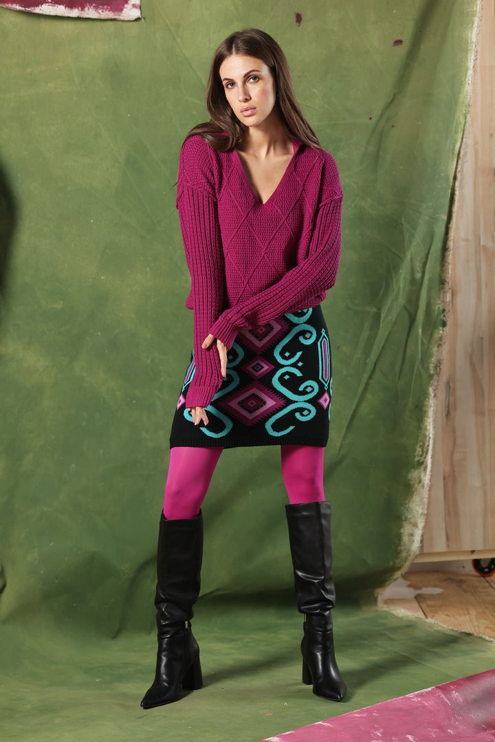 NICOLE SWEATER - FUCHSIA - Kingfisher Road - Online Boutique