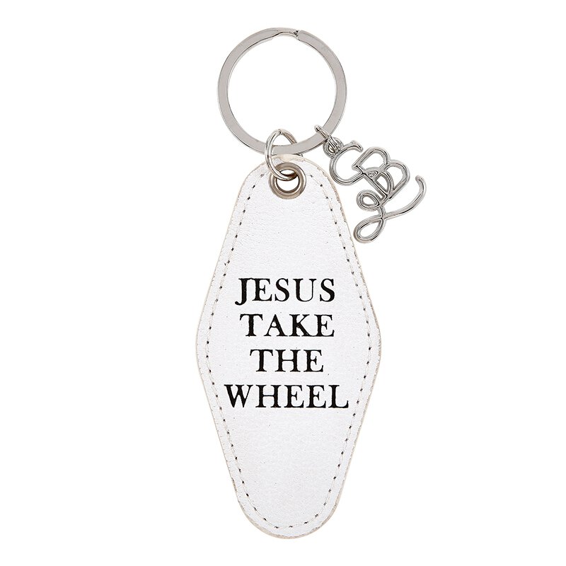 JESUS TAKE THE WHEEL MOTEL KEY CHAIN - Kingfisher Road - Online Boutique