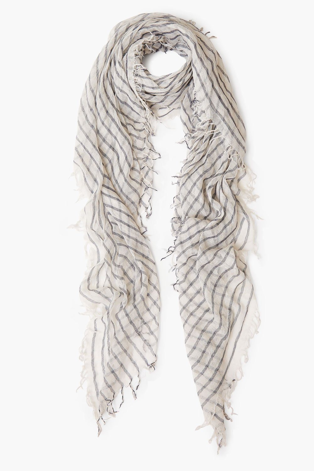 JET STREAM STRIPE CASHMERE SILK SCARF - Kingfisher Road - Online Boutique