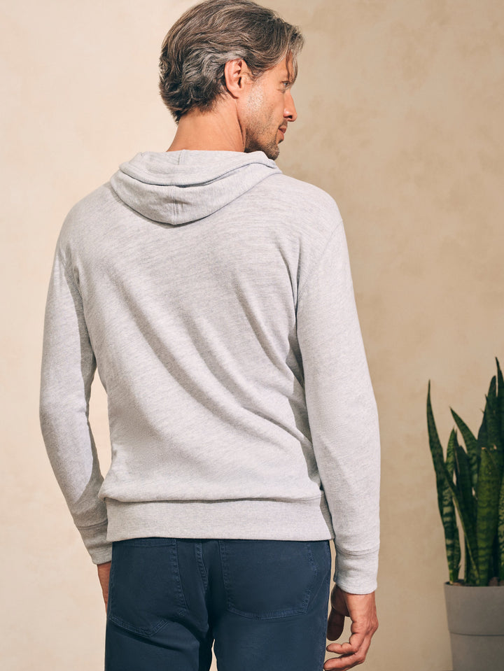 SUNWASHED SLUB HOODIE - LIGHT GREY HEATHER - Kingfisher Road - Online Boutique