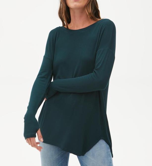 BRANDY ON/OFF SHOULDER TUNIC - EVERGLADES - Kingfisher Road - Online Boutique