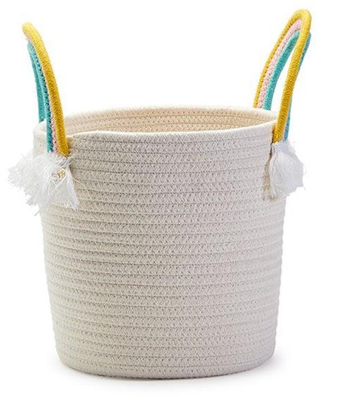 RAINBOW HANDLE ROPE BASKETS - SMALL - Kingfisher Road - Online Boutique