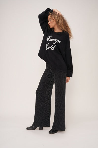 ALWAYS COLD SWEATSHIRT - BLACK - Kingfisher Road - Online Boutique