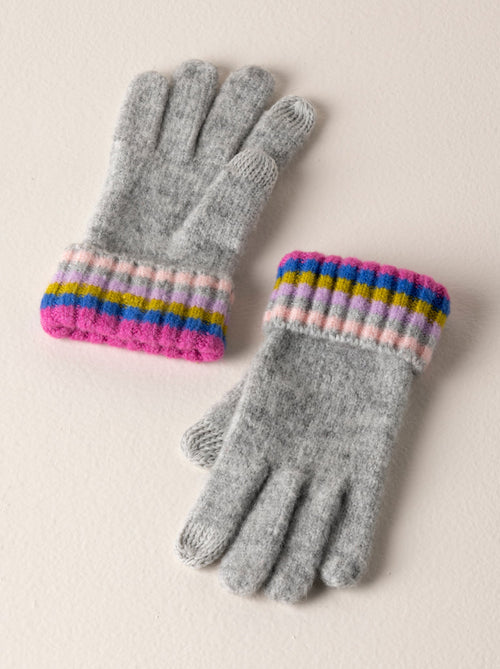 RONEN TOUCHSCREEN GLOVES-GREY - Kingfisher Road - Online Boutique