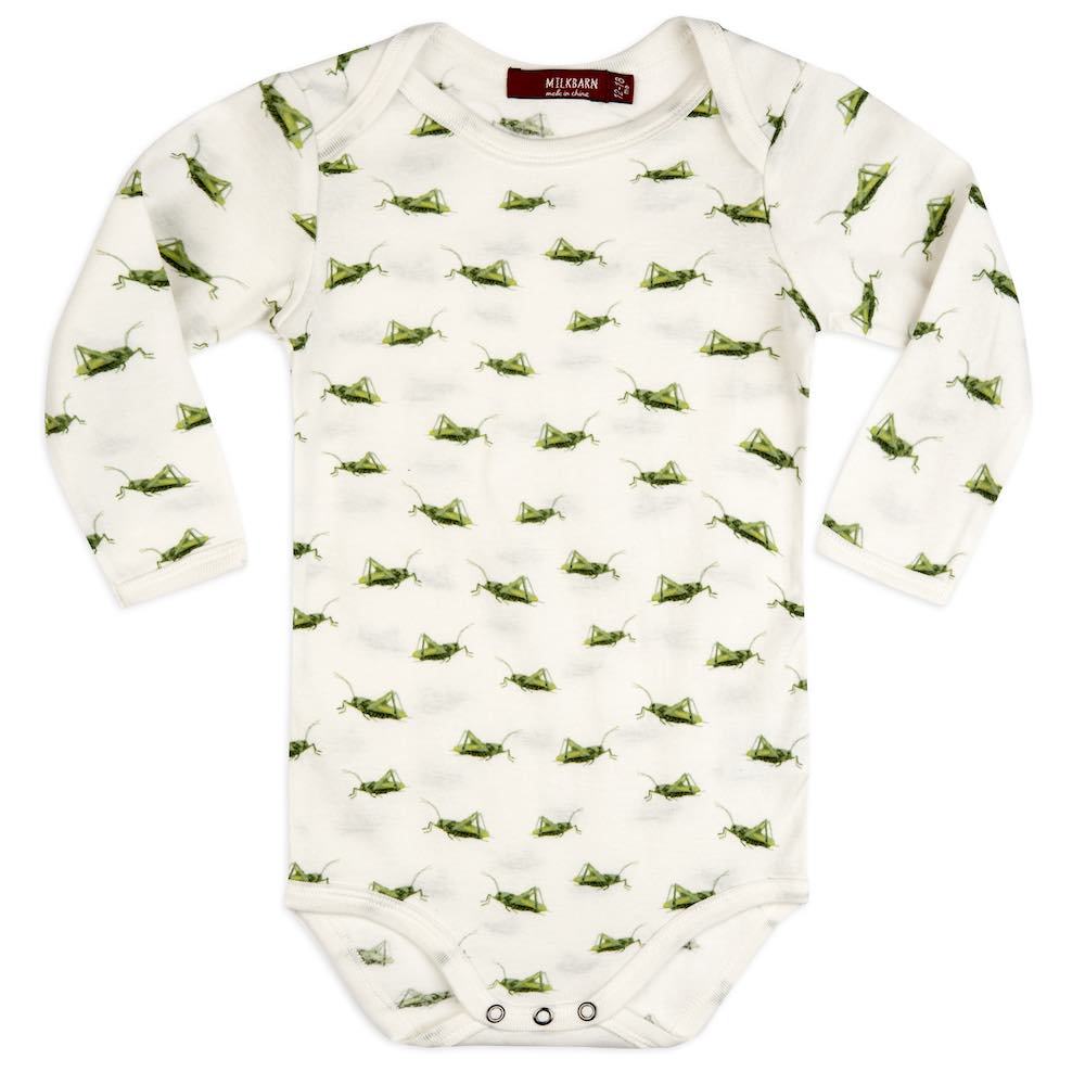 ORGANIC LONG SLEEVE GRASSHOPPER 1 PC - Kingfisher Road - Online Boutique