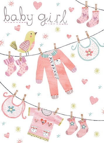 CONGRATULATIONS NEW BABY GIRL - Kingfisher Road - Online Boutique