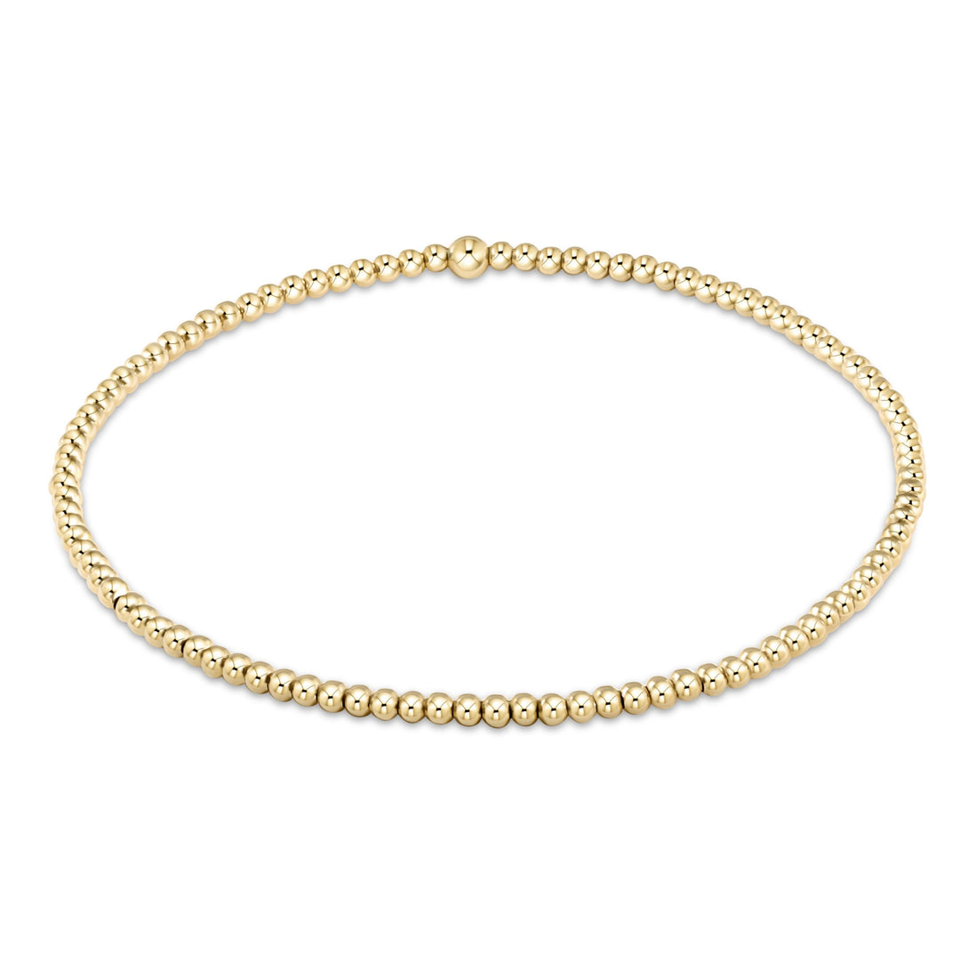 2mm  CLASSIC GOLD BEAD BRACELET - Kingfisher Road - Online Boutique