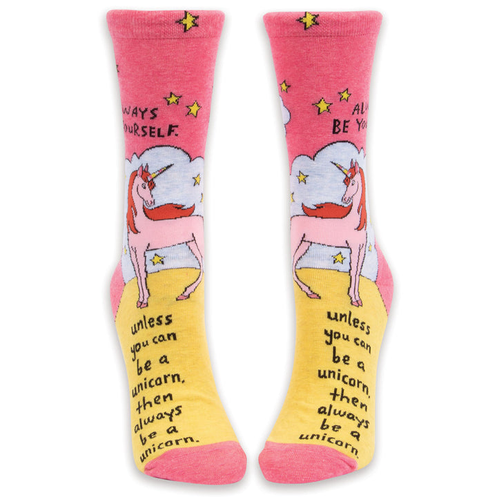Always Be A Unicorn Crew Socks - Kingfisher Road - Online Boutique