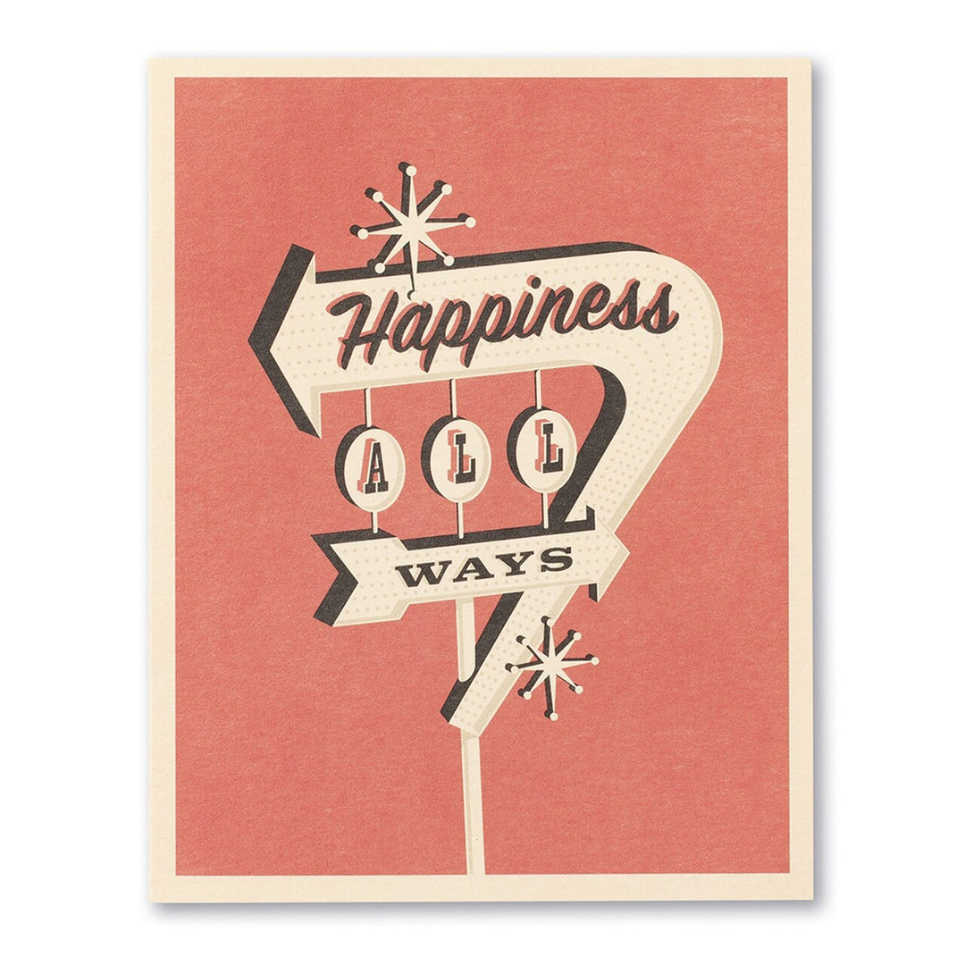 Happiness All Ways - Birthday Card - Kingfisher Road - Online Boutique