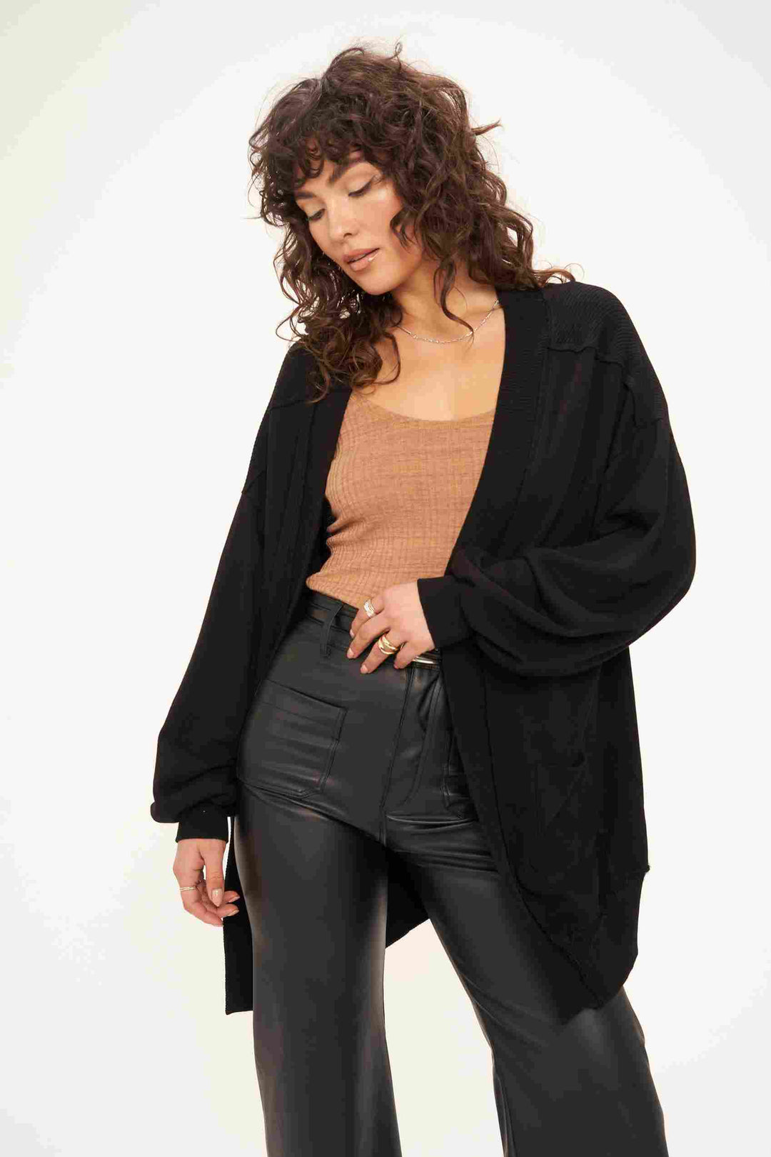 STILL DREAMING POCKET CARDI - BLACK - Kingfisher Road - Online Boutique