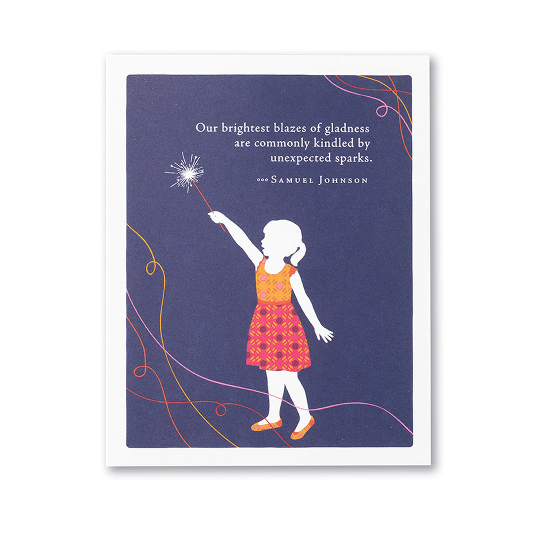 "Our Brightest Blazes..." Thank You Card - Kingfisher Road - Online Boutique