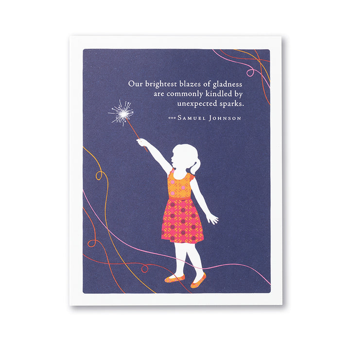 "Our Brightest Blazes..." Thank You Card - Kingfisher Road - Online Boutique