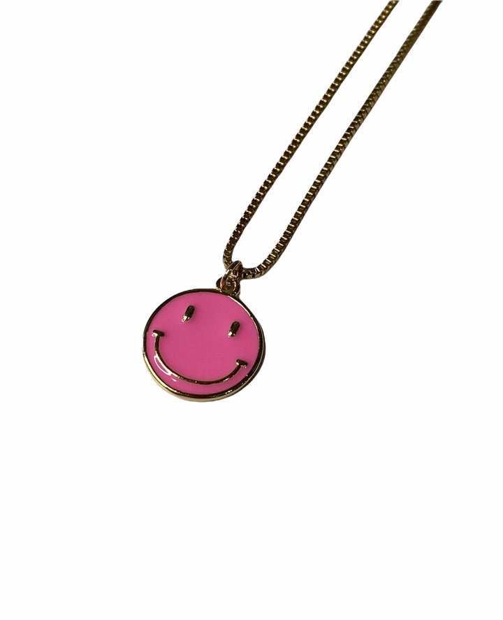 HAPPY FACE ON 18" CHAIN - Kingfisher Road - Online Boutique