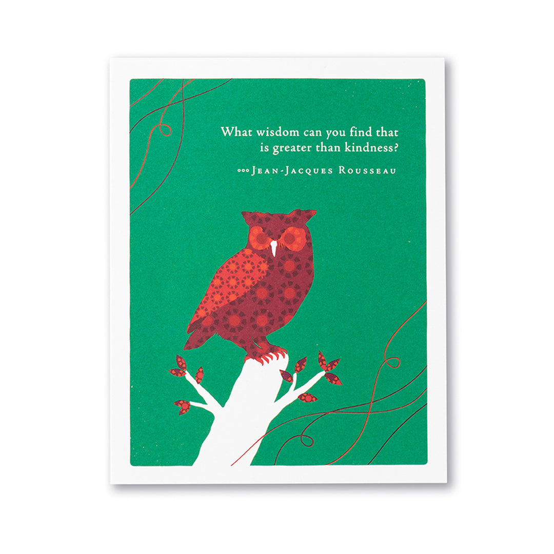 "What Wisdom Can You Find" Thank You Card - Kingfisher Road - Online Boutique