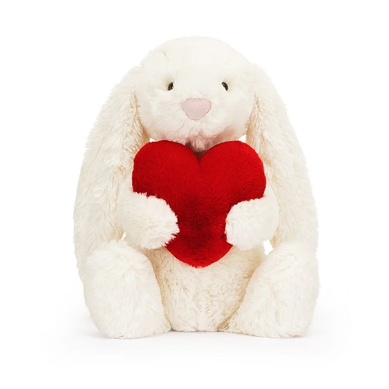 BASHFUL RED LOVE HEART BUNNY - Kingfisher Road - Online Boutique