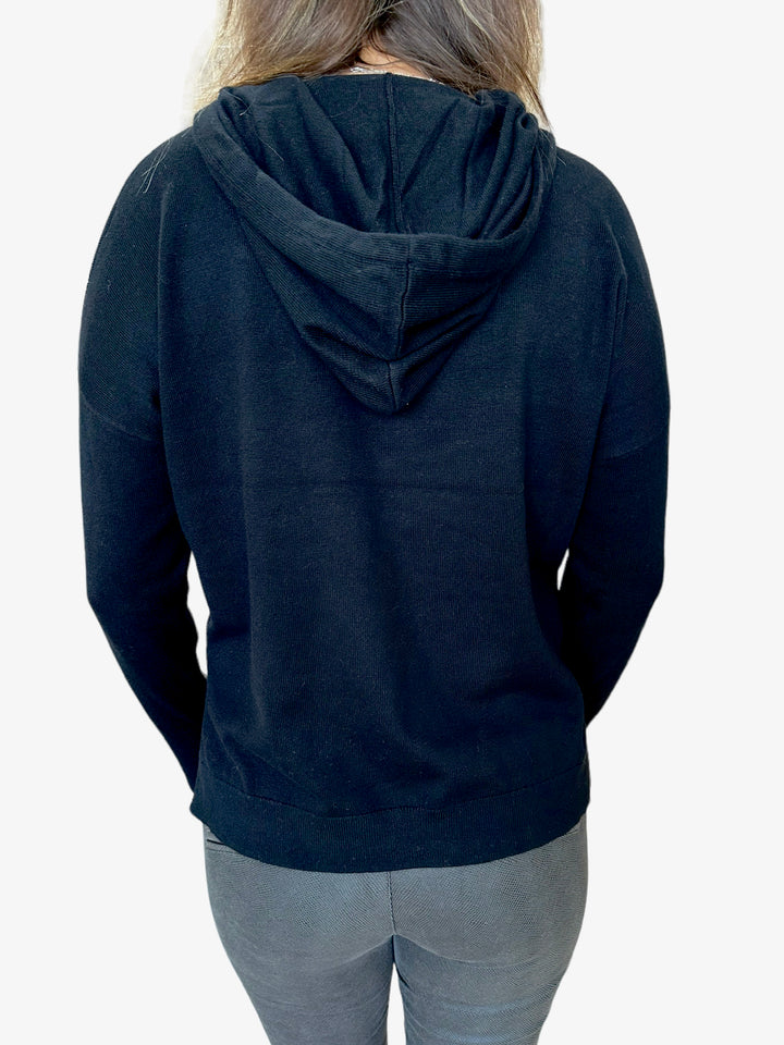 TASSLE HOODIE - BLACK - Kingfisher Road - Online Boutique