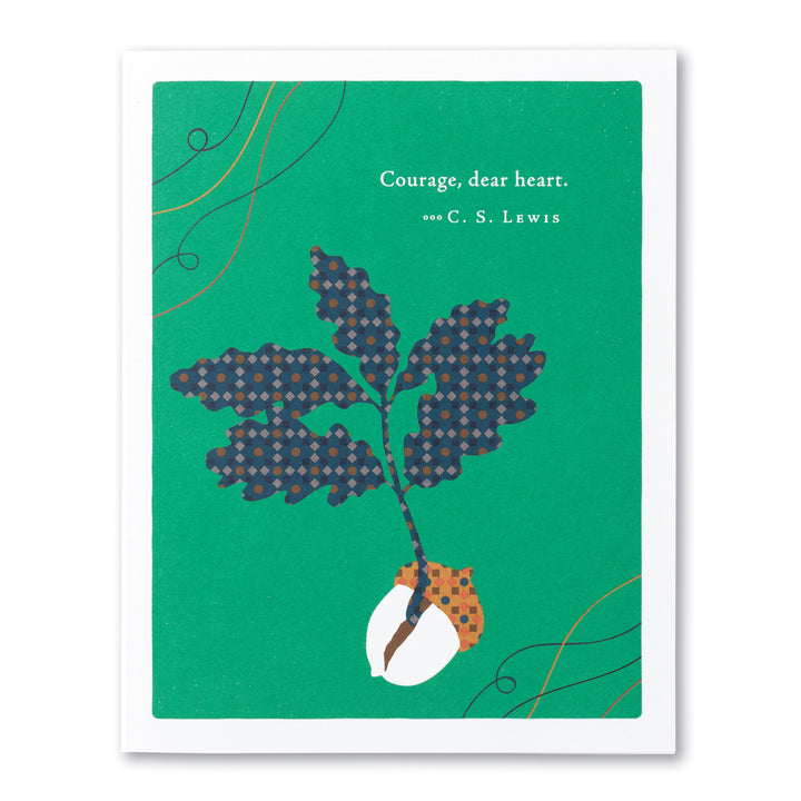 "Courage, Dear Heart..." Encouragement Card - Kingfisher Road - Online Boutique