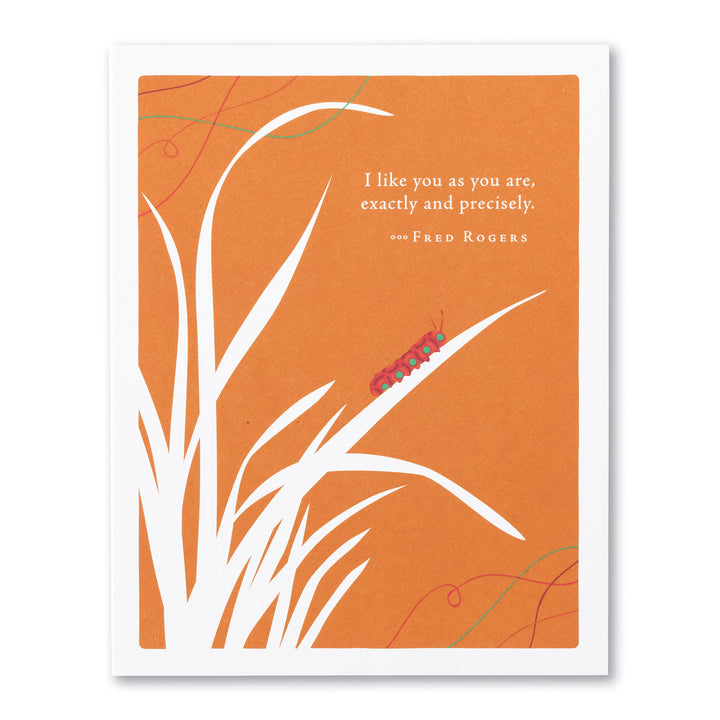 "I Like You As You Are" Love Card - Kingfisher Road - Online Boutique