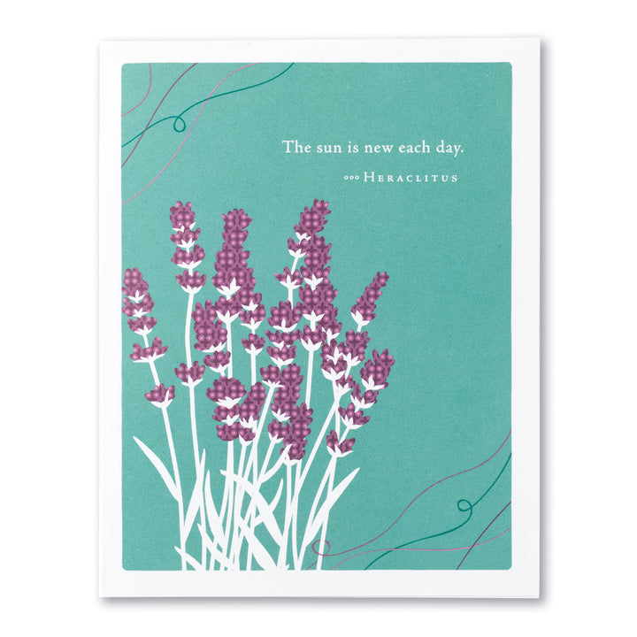 "The Sun Is New Each Day" Get Well Card - Kingfisher Road - Online Boutique
