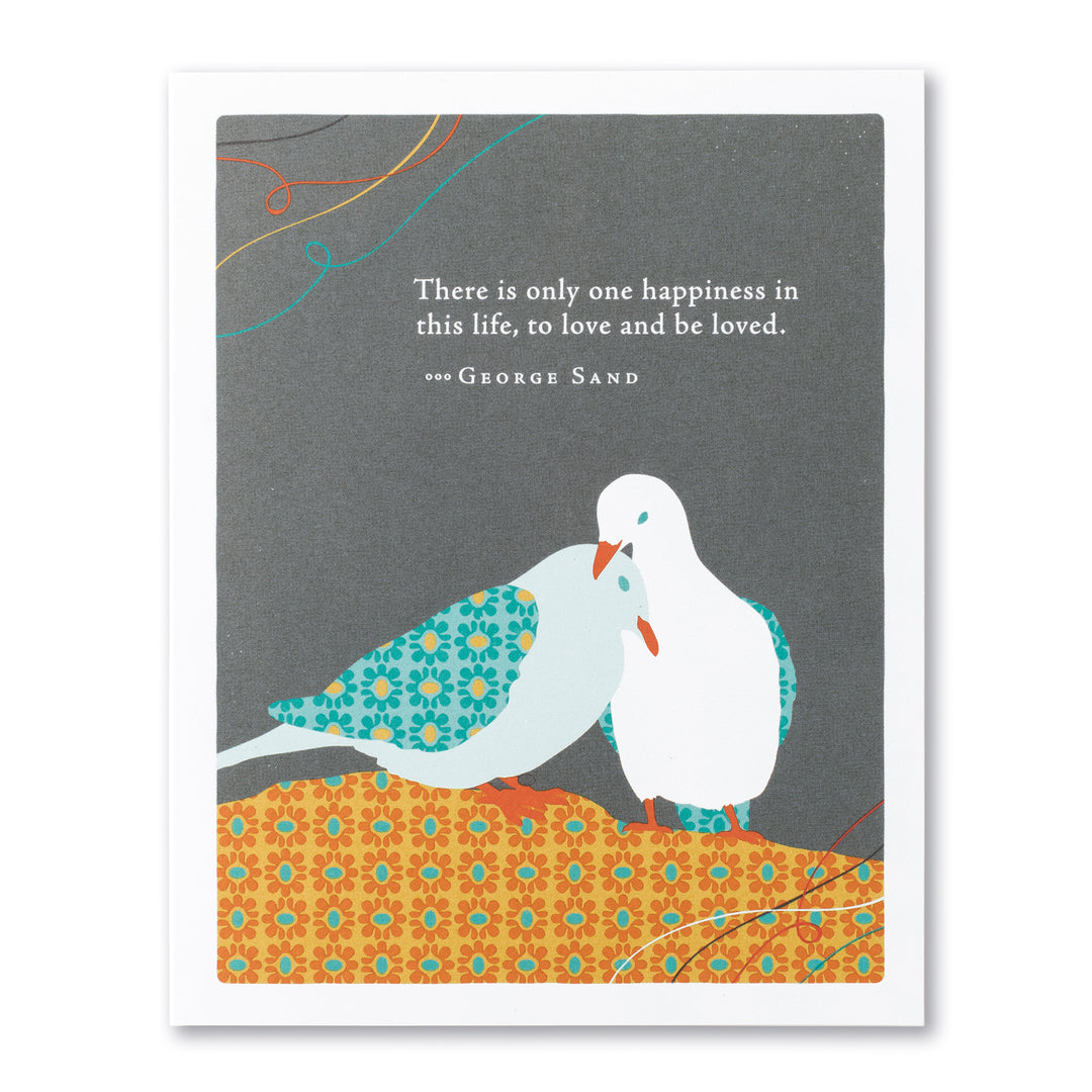 "There Is Only One Happiness" Anniversary Card - Kingfisher Road - Online Boutique
