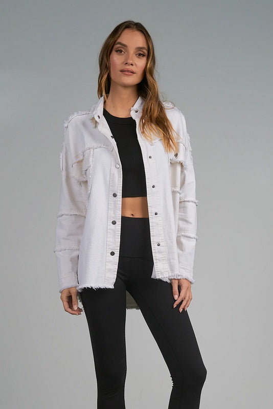 DEVON “ROCK & ROLL” JACKET-WHITE - Kingfisher Road - Online Boutique