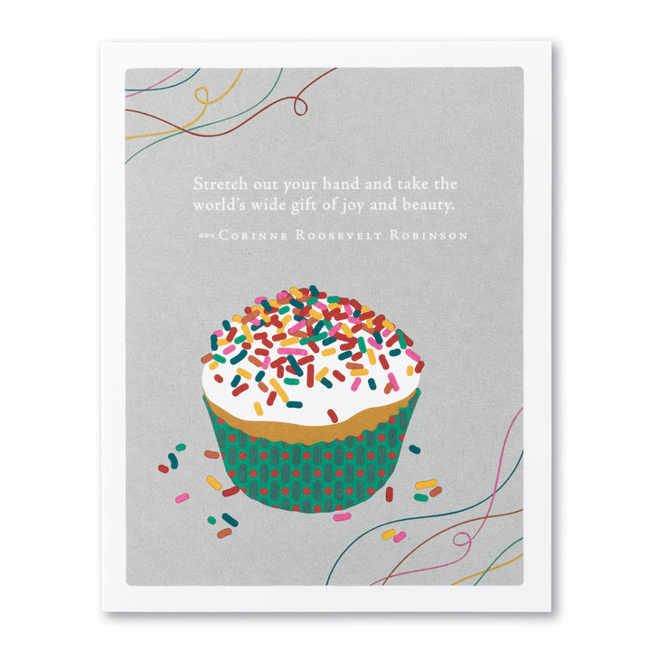 "Stretch Out Your Hand" Birthday Card - Kingfisher Road - Online Boutique