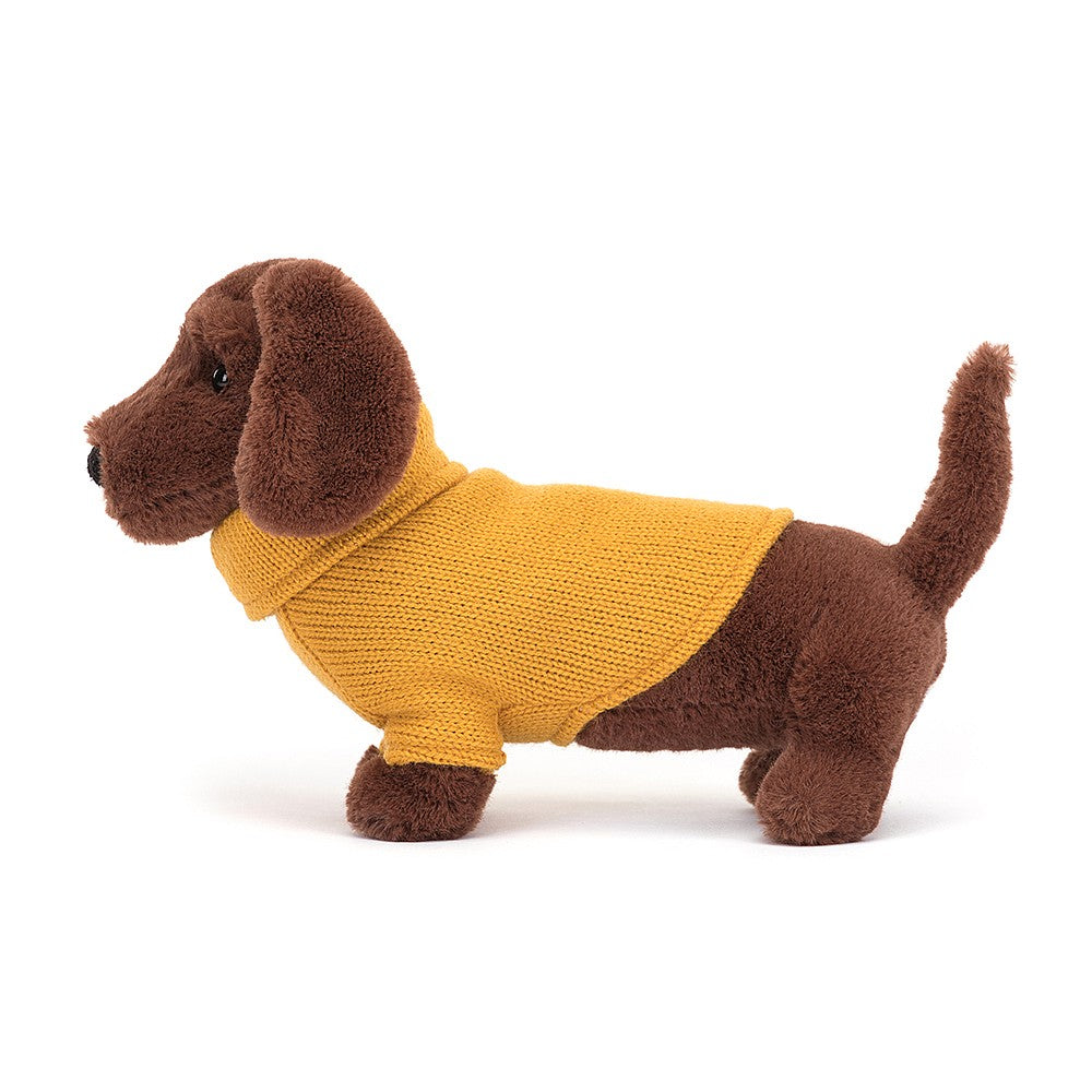 SWEATER SAUSAGE DOG - YELLOW - Kingfisher Road - Online Boutique