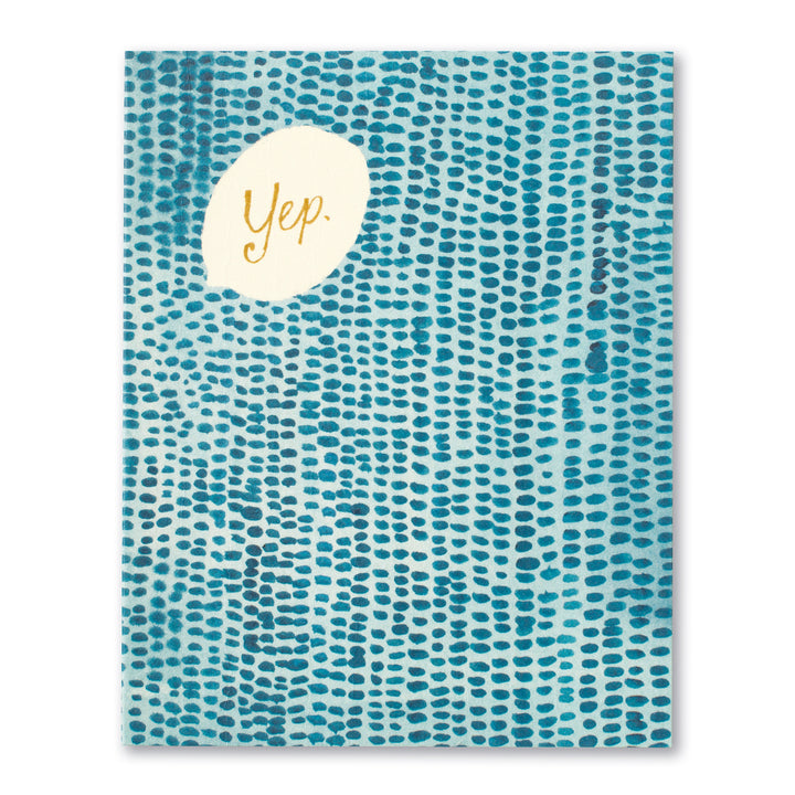 "Yep" Anniversary Card - Kingfisher Road - Online Boutique