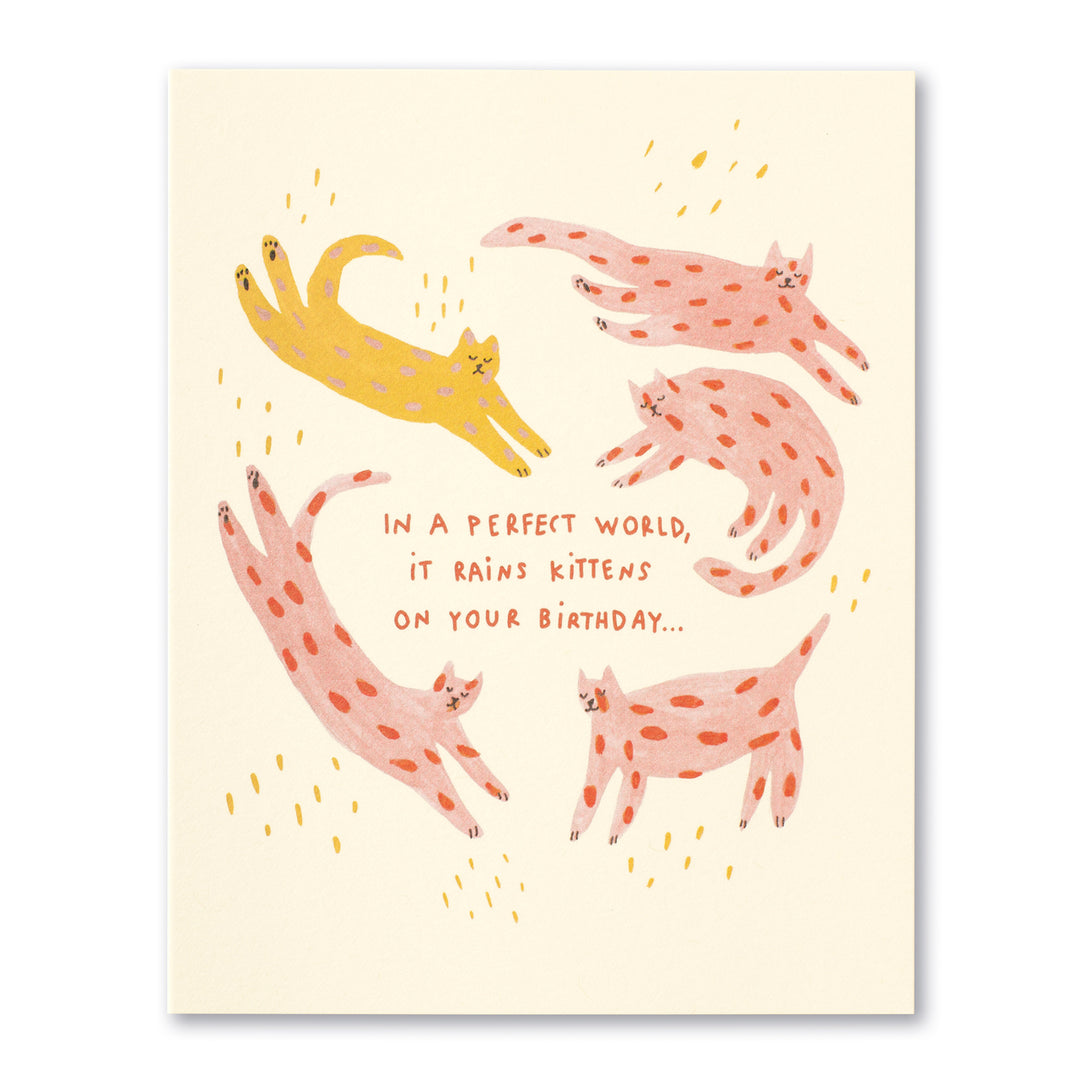 "In A Perfect World" Belated Birthday Card - Kingfisher Road - Online Boutique