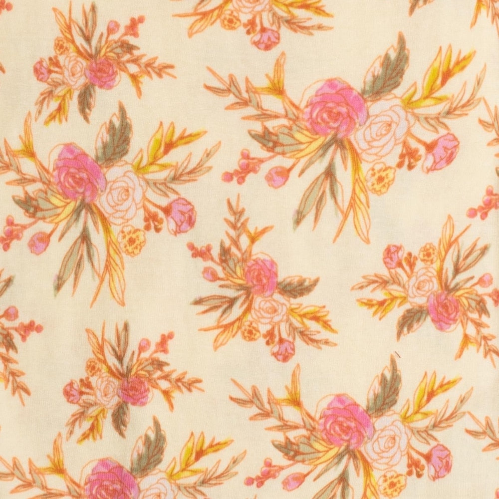 VINTAGE FLORAL ORGANIC CRIB SHEET - Kingfisher Road - Online Boutique
