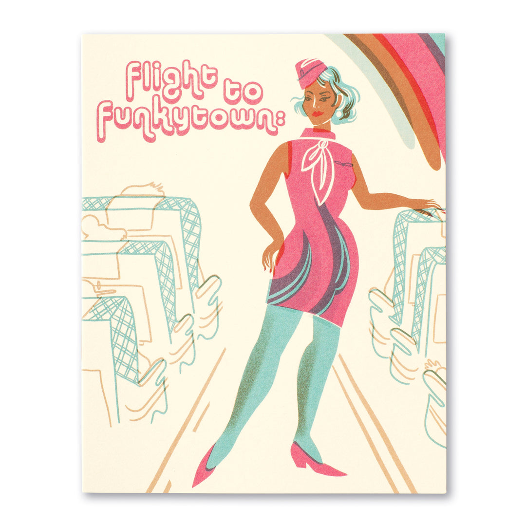 "Flight to Funkytown" Birthday Card - Kingfisher Road - Online Boutique