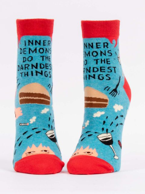 Inner Demons Women's Ankle Socks - Kingfisher Road - Online Boutique