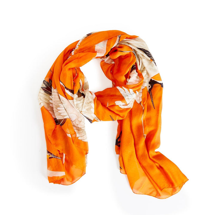 HERON LIGHTWEIGHT PRINT SCARF - Kingfisher Road - Online Boutique