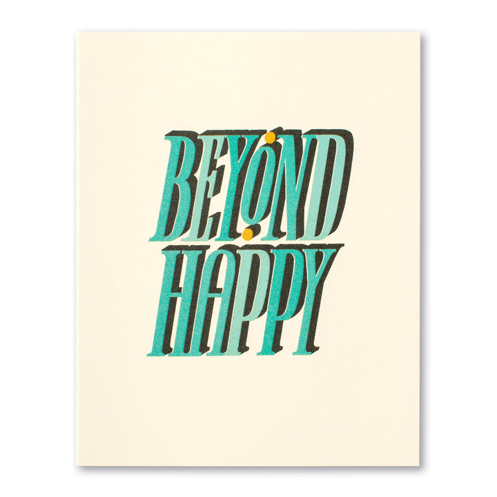 "Beyond Happy"  Engagement Card - Kingfisher Road - Online Boutique