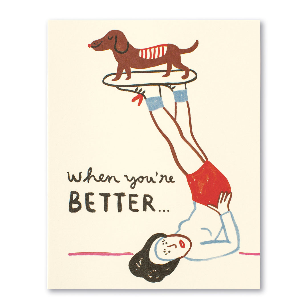 "When You're Better" Get Well Card - Kingfisher Road - Online Boutique