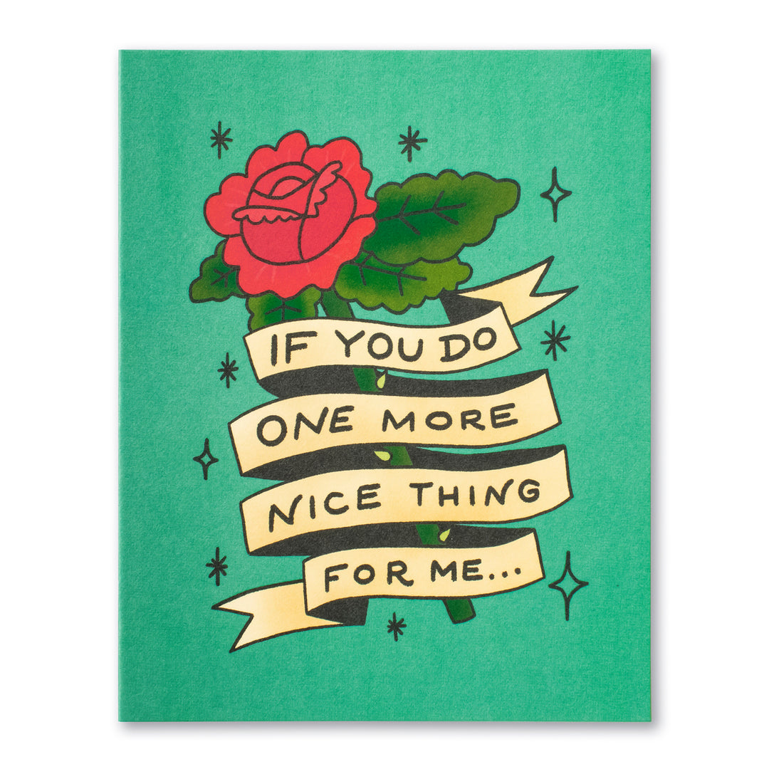 "One More Nice Thing" Thank You Card - Kingfisher Road - Online Boutique