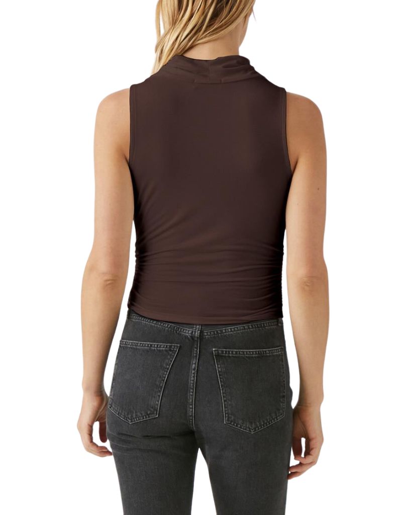 ANITA MOCK NECK TANK - JAVA - Kingfisher Road - Online Boutique